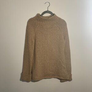 Old Navy Lambswool Angora Blend Sweater Neutral Tan Old Money Sweater - Size M